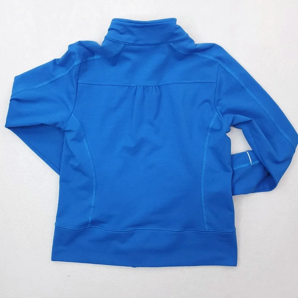Nike Track‎ Jacket Womens Large Blue Fit Dry Reflective Running
